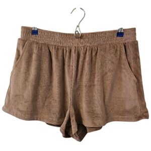 Brown Dynamite Women's Velour Shorts